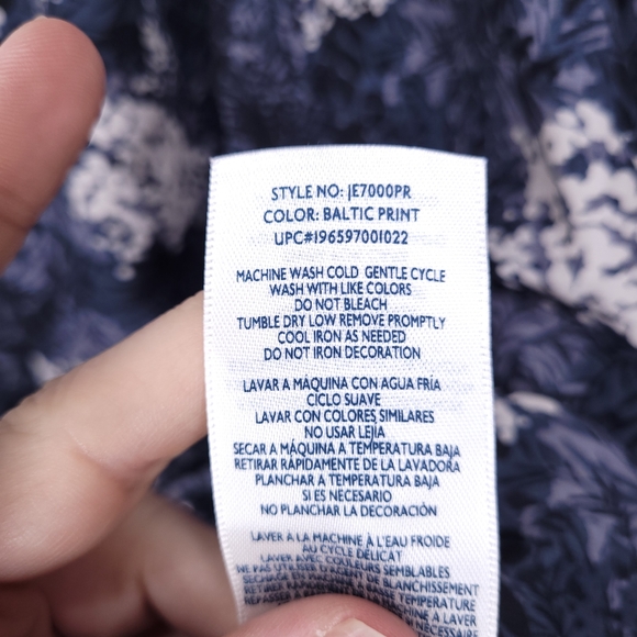 JOIE Women's Baltic Print Ruffle Sleeveless Blouse SMALL - Picture 10 of 10